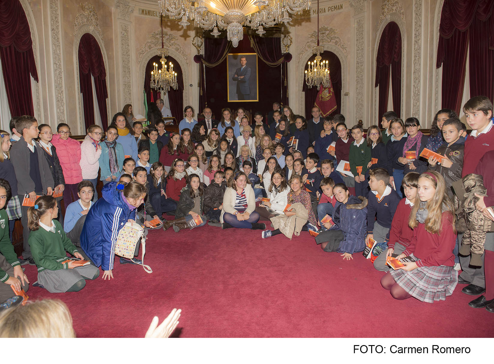 Alumnos de 6º de Primaria, en el Pleno Escolar